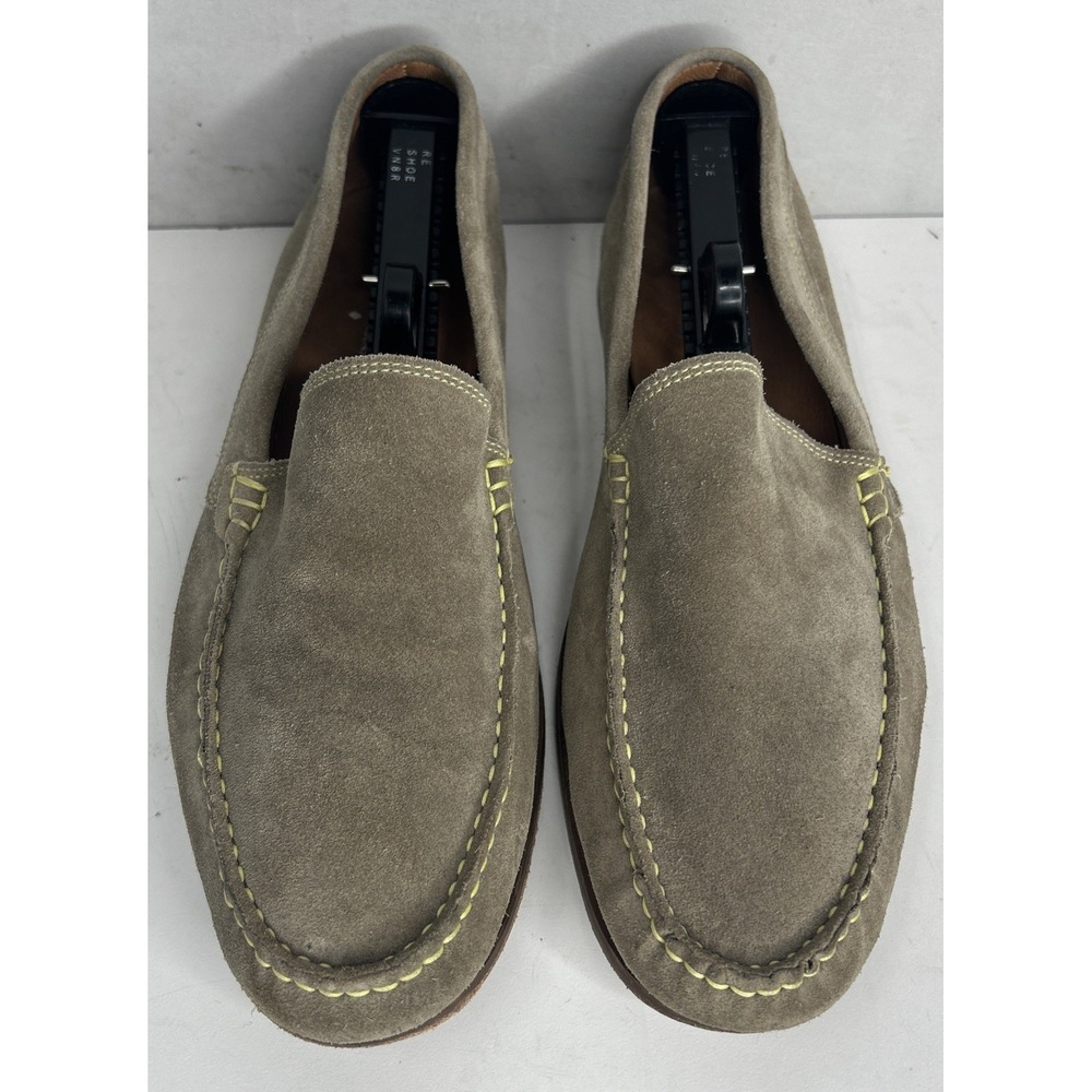 Donald J Pliner Nate Sand Suede Loafers Men's Size 9 Made In Italy Slip On - Picture 3 of 11